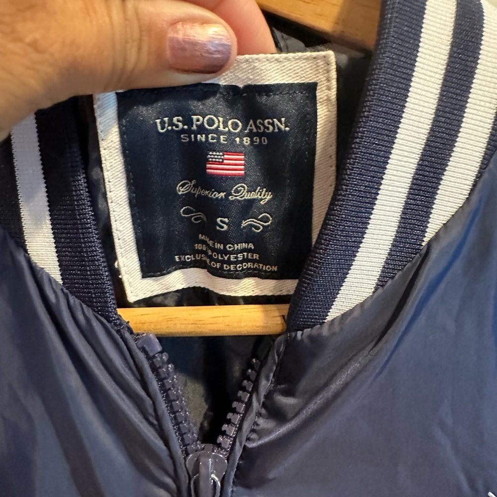 U.S. Polo Assn. Blue Jacket with White Accents - Picture 3 of 6